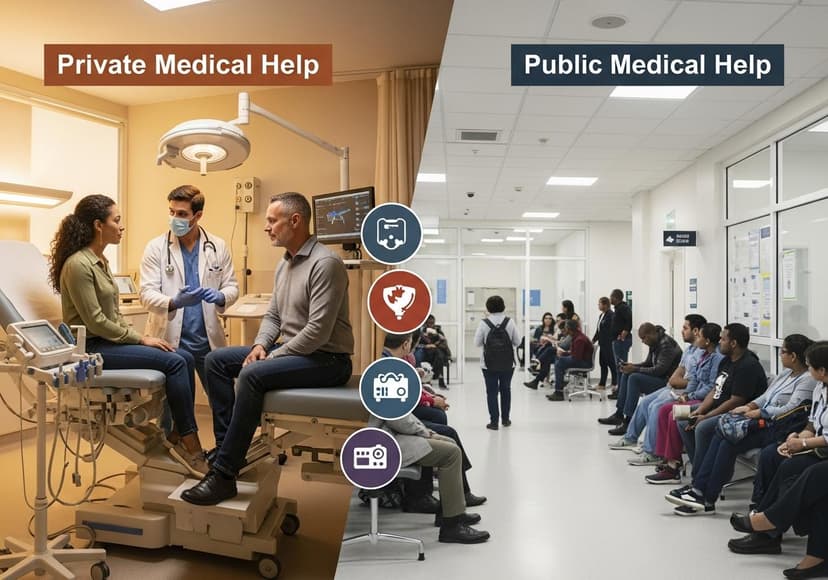 A Comparison Of Public And Private Medical Help